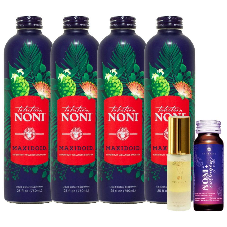 マキシドイド4本＋テマナ オイルトリートメント 1本＋テマナ ノニコラーゲン 1本